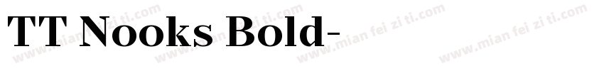TT Nooks Bold字体转换